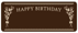 HAPPY BIRTHDAY Chocolate Plate x 200P